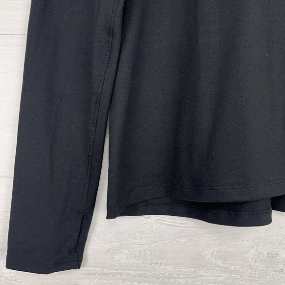 Reebok Womens Running Essentials Quarter Zip Sweatshirt Large Black Speedwick - Picture 4 of 14